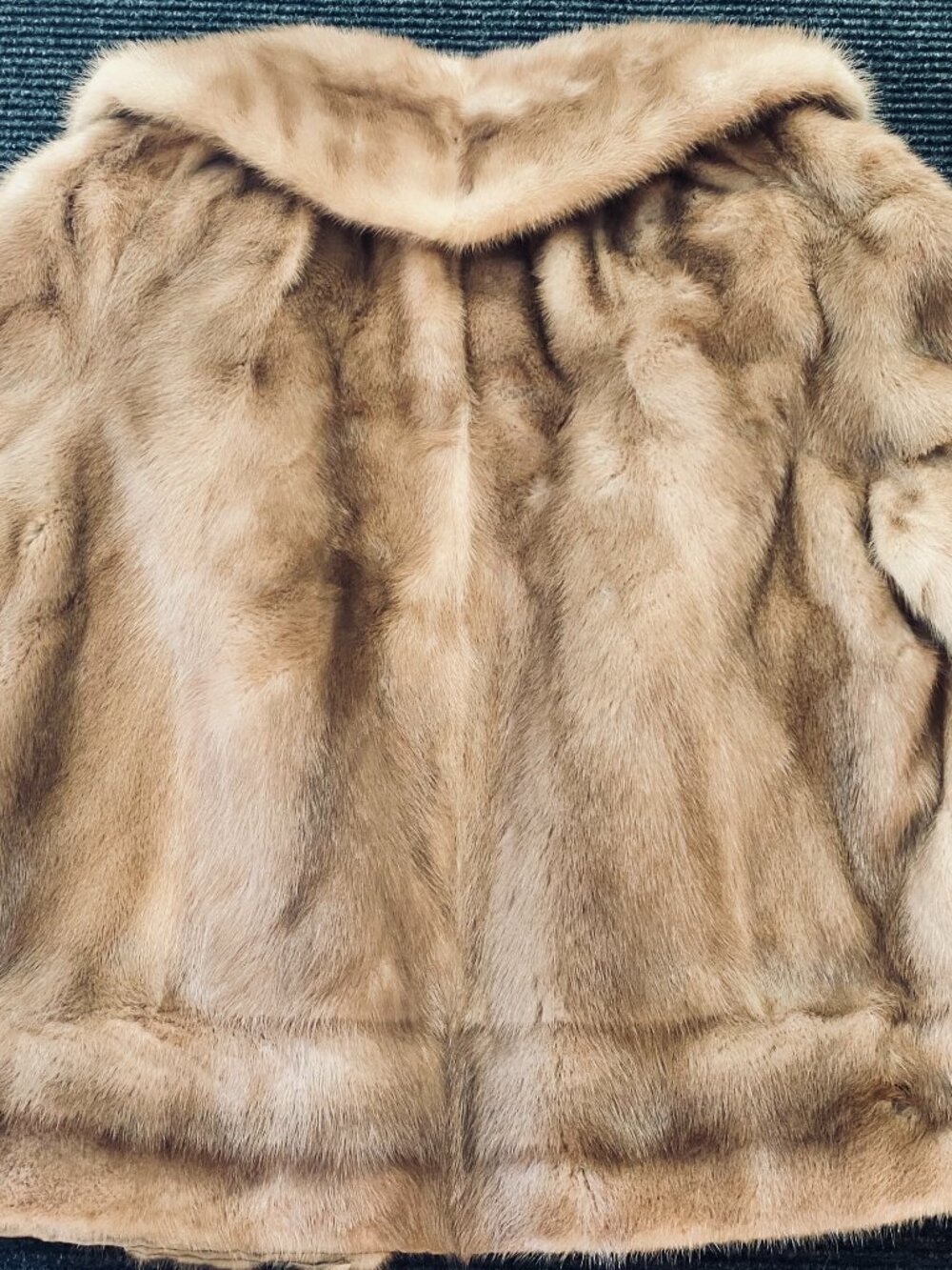 3-Pcs Vintage Autumn Haze Brand Emba Natural Brown Mink Fur Coat & Stole & Boa - Picture 11 of 17